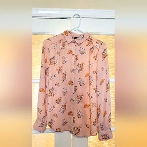 Womens Worthington Size M Button Down Blouse